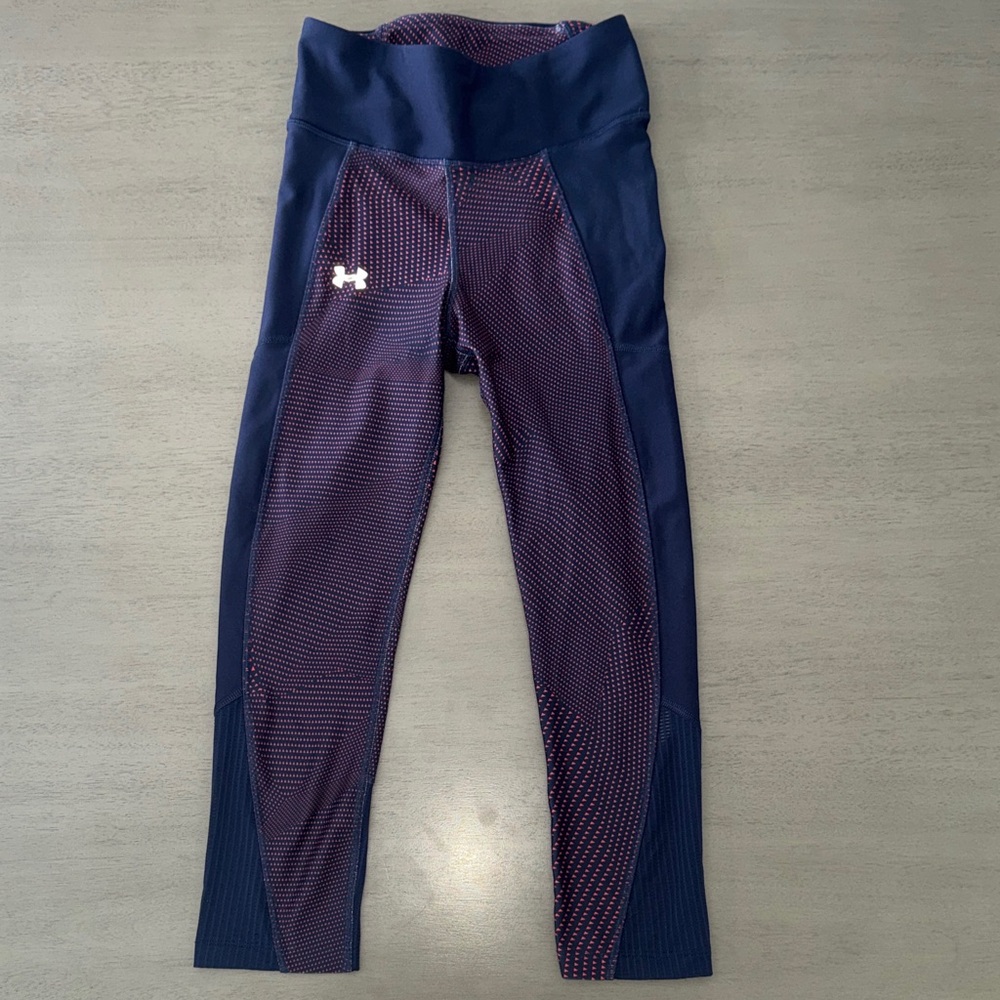 Under Armour Blue and Purple Active Leggings